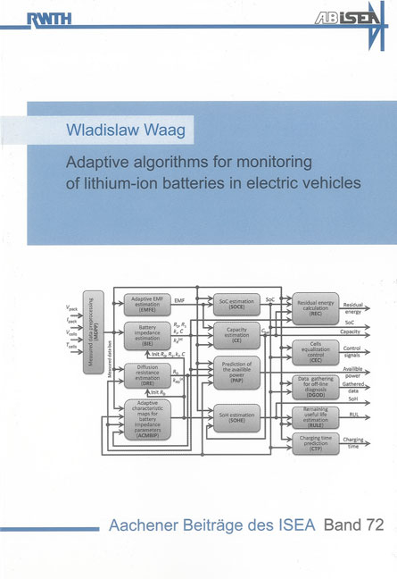 Adaptive algorithms for monitoring of lithium-ion batteries in electric vehicles - Wladislaw Waag