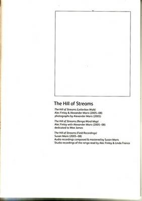 The Hill of Streams - Alec Finlay, Alexander Maris