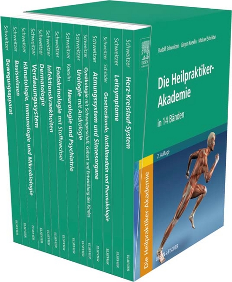 Die Heilpraktiker-Akademie in 14 Bänden - Rudolf Schweitzer, Michael Schröder, Jürgen Köslin