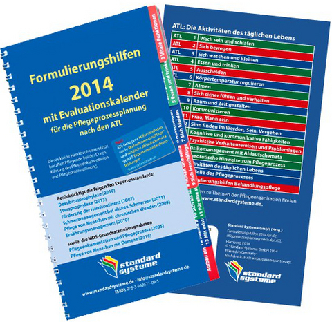 Formulierungshilfen 2014 mit Evaluationskalender für die Pflegeprozessplanung nach den ATL