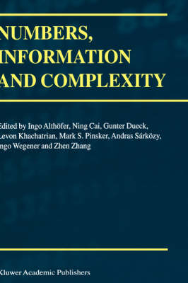 Numbers, Information and Complexity - 