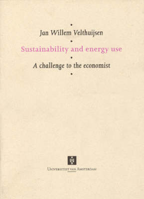 Sustainability and energy use - Jan Willem Velthuijsen