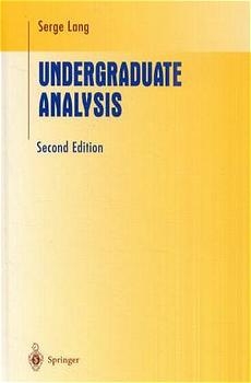 Undergraduate Analysis -  Serge Lang