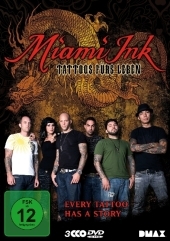 Miami Ink - Tattoos fürs Leben, 3 DVDs, deutsche u. englische Version