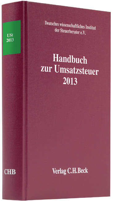 Handbuch zur Umsatzsteuer 2013 - 