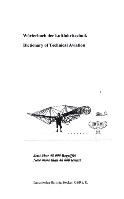 Wörterbuch der Luftfahrttechnik - Hartwig Stecker