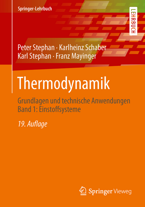 Thermodynamik - Peter Stephan, Karlheinz Schaber, Karl Stephan, Franz Mayinger