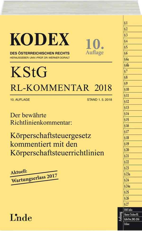 KODEX KStG Richtlinien-Kommentar 2018 - Peter Humann, Andreas Stift