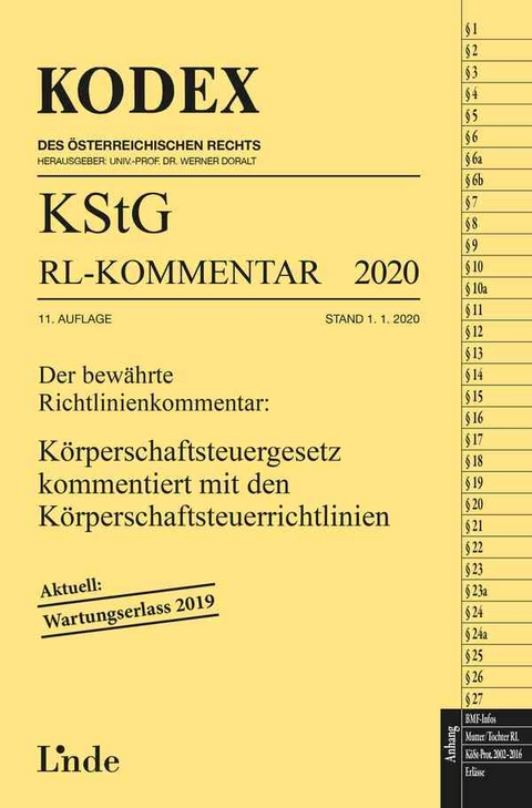 KODEX KStG Richtlinien-Kommentar 2020 - Peter Humann, Andreas Stift