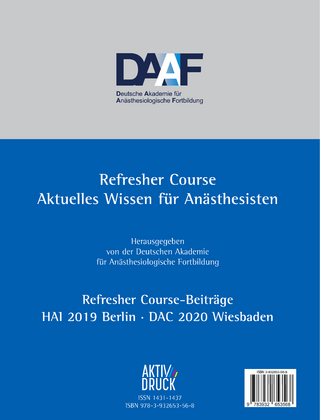 Refresher Course Anästhesie 2020