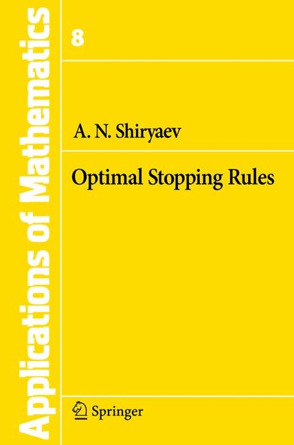Optimal Stopping Rules -  Albert N. Shiryaev