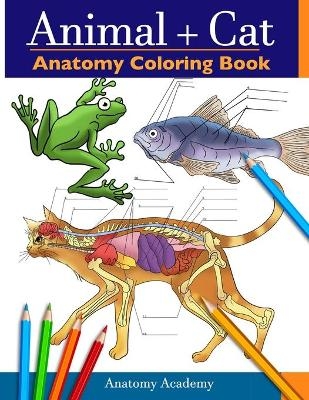 Animal & Cat Anatomy Coloring Book - Anatomy Academy