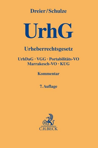 Urheberrechtsgesetz - Thomas Dreier; Gernot Schulze