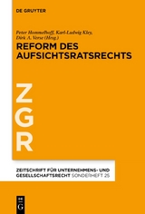 Reform des Aufsichtsratsrechts - 
