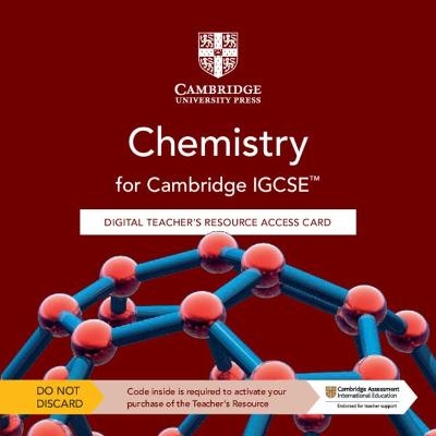 Cambridge IGCSE™ Chemistry Digital Teacher's Resource Access Card - Vincent Scholier, Joanna Haywood, Helen Harden, Michael Strachan, Ian Lodge