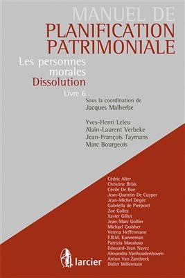 Les personnes morales : dissolution : livre 6 - Jacques Malherbe; Collectif