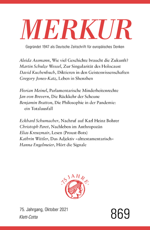 MERKUR Gegründet 1947 als Deutsche Zeitschrift für europäisches Denken - 2021-10 - 