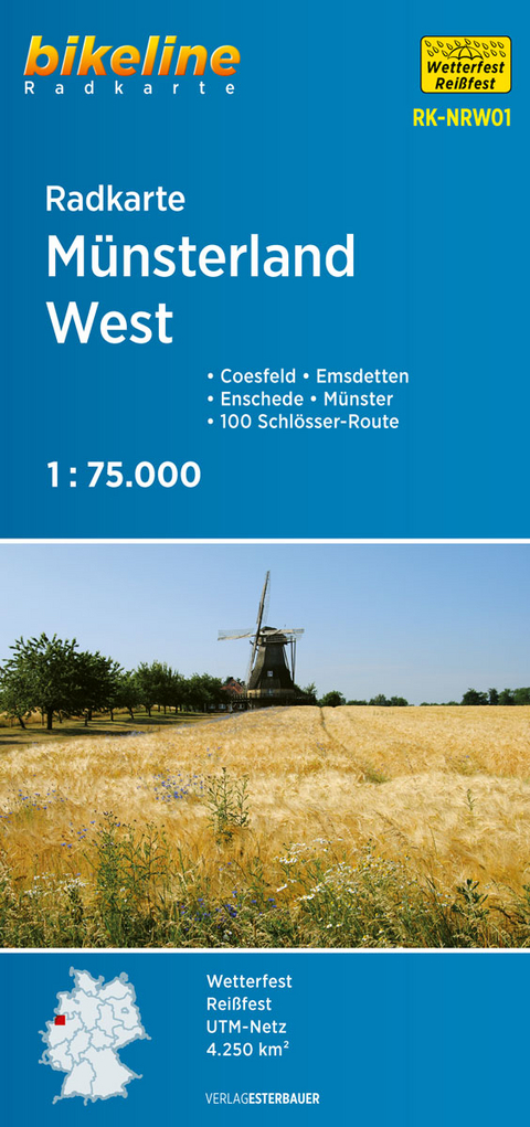 Radkarte Münsterland West (RK-NRW01) - 