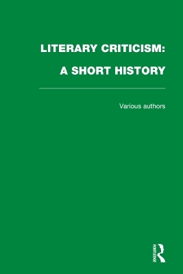 Literary Criticism - William K. Wimsatt Jr., Cleanth Brooks