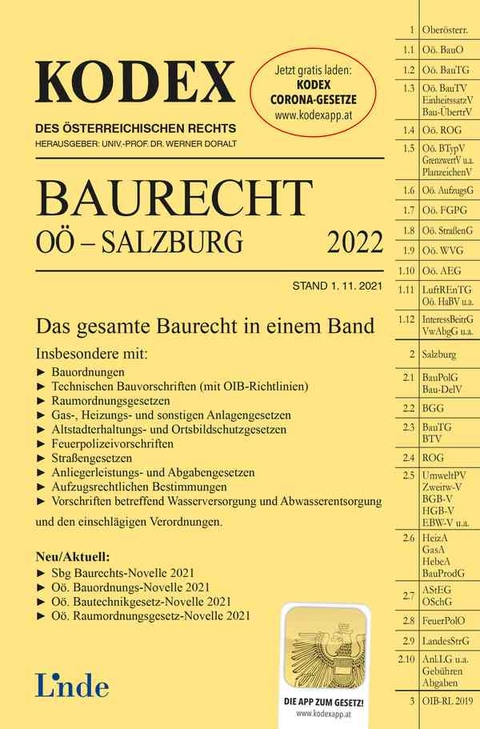 KODEX Baurecht OÖ - Salzburg 2022 - Dietmar Umdasch, Ludwig Stegmayer