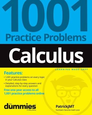 Calculus: 1001 Practice Problems For Dummies (+ Free Online Practice) - Patrick Jones