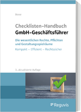 Checklisten Handbuch GmbH-Geschäftsführer - Bosse, Christian