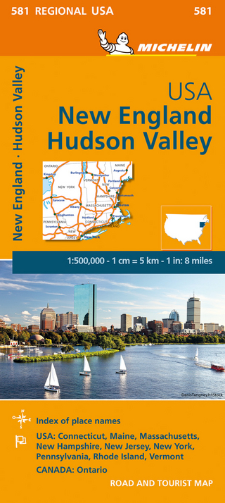 New England, Hudson Valley - Michelin Regional Map 581 - Michelin
