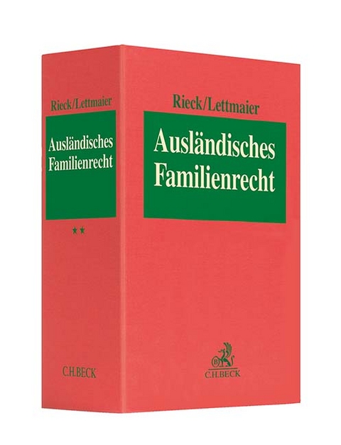 Ausländisches Familienrecht Leinenordner II 80 mm