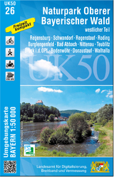 UK50-26 Naturpark Oberer Bayerischer Wald - westlicher Teil - 