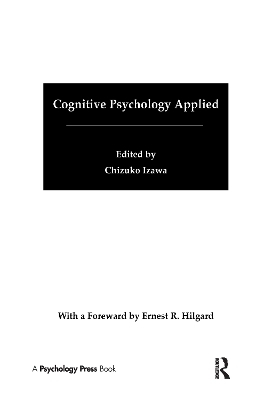 Cognitive Psychology Applied - Chizuko Izawa