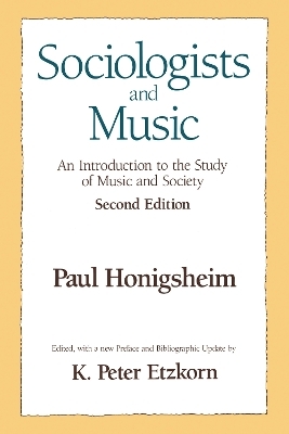 Sociologists and Music - Paul Honigsheim