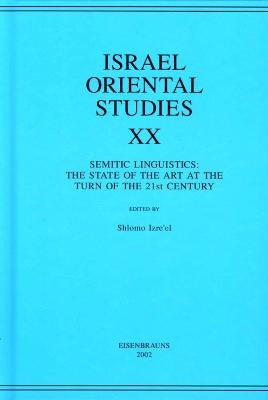 Israel Oriental Studies, Volume 20 - Shlomo Izre'el