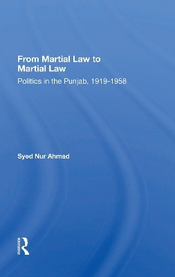 From Martial Law To Martial Law - Syed Nur Ahmad