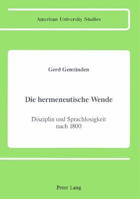 Die Hermeneutische Wende - Gerd Gemünden