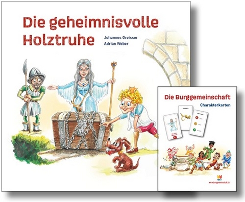 Die Burggemeinschaft - Buch und Charakterkarten T - Johannes Greisser, Joëlle Gut