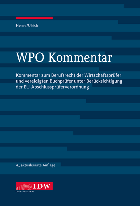 WPO Kommentar - Burkhard Hense, Dieter Ulrich
