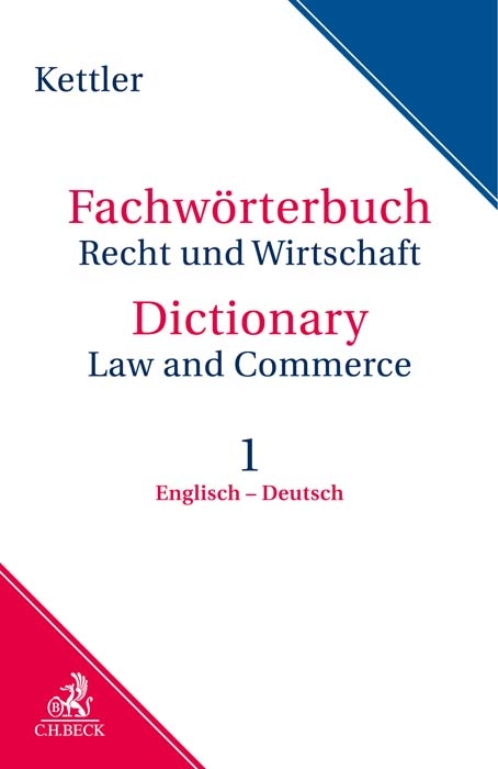 Fachwörterbuch Recht & Wirtschaft Band I: Englisch - Deutsch - Stefan Kettler