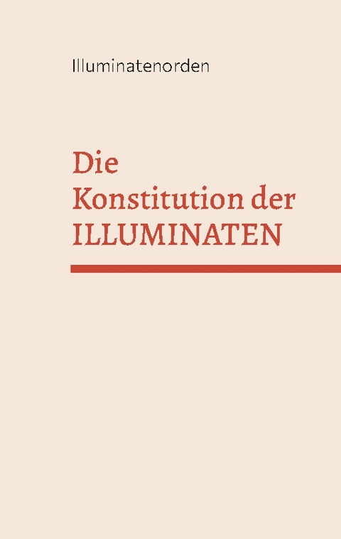 Die Konstitution der Illuminaten - 