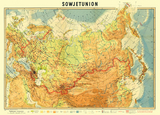 Historische Karte: SOWJETUNION 1951 (gerollt) - 
