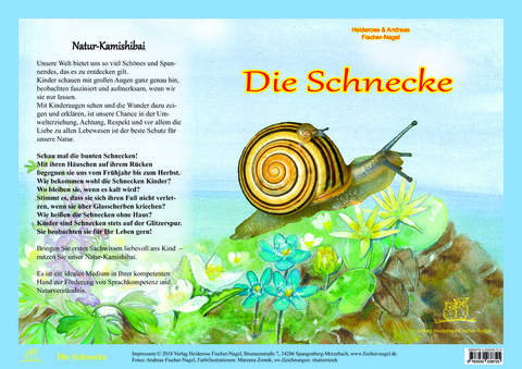 Natur-Kamishibai / Die Schnecke - Natur-Kamishibai - Heiderose Fischer-Nagel, Andreas Fischer-Nagel