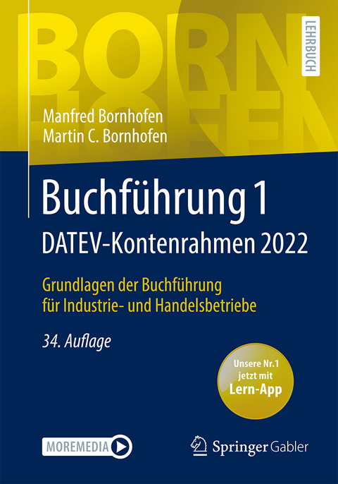 Buchführung 1 DATEV-Kontenrahmen 2022 - Manfred Bornhofen, Martin C. Bornhofen