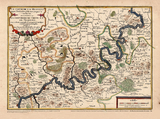 Historische Karte: Die MOSEL 1703 von Grevenmacher bis Cochem - Nicolas De Fer