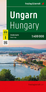 Ungarn, Straßenkarte 1:400.000, freytag & berndt - 