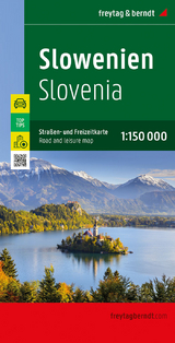 Slowenien, Straßen- und Freizeitkarte 1:150.000 - 