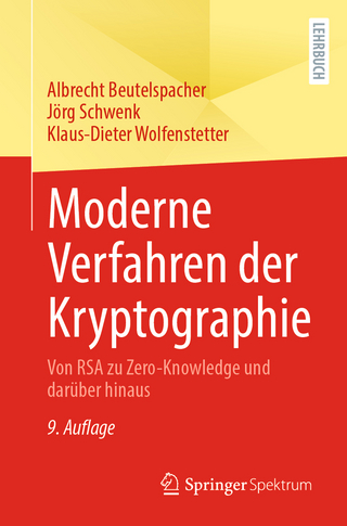 Moderne Verfahren der Kryptographie - Albrecht Beutelspacher; Jörg Schwenk …