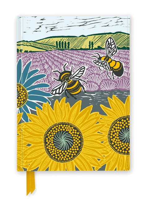 Kate Heiss: Sunflower Fields (Foiled Journal) - 