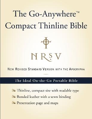 NRSV, The Go-Anywhere Compact Thinline Bible with the Apocrypha, Bonded Leather, Navy -  Nccc