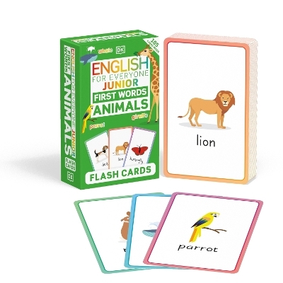 English for Everyone Junior First Words Animals Flash Cards -  Dk