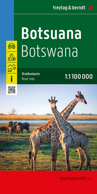 Botsuana, Straßenkarte 1:1.100.000, freytag & berndt - 