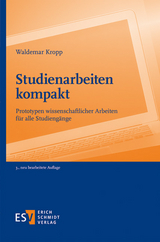 Studienarbeiten kompakt - Kropp, Waldemar